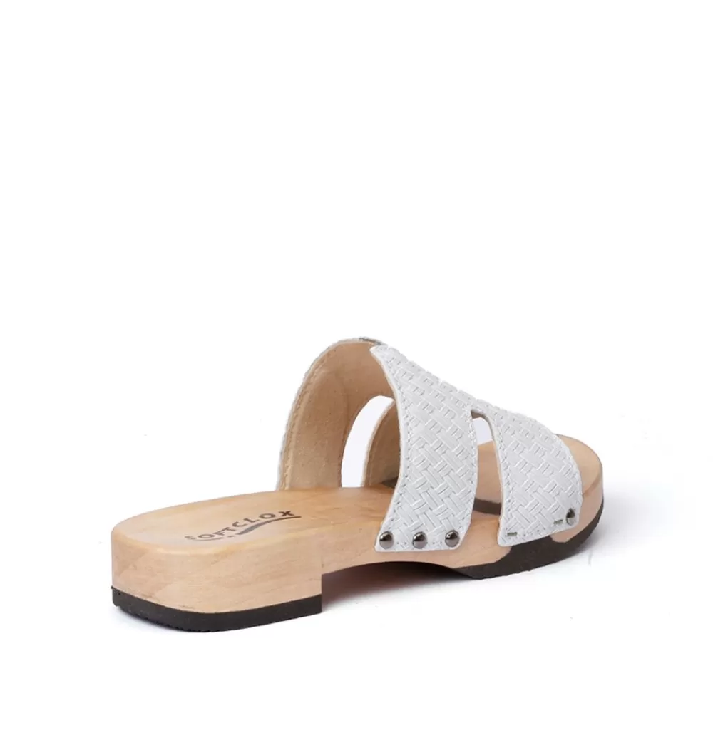 SOFTCLIX Blida Twist Bianco (Hazelnut)<Frau Pantoletten
