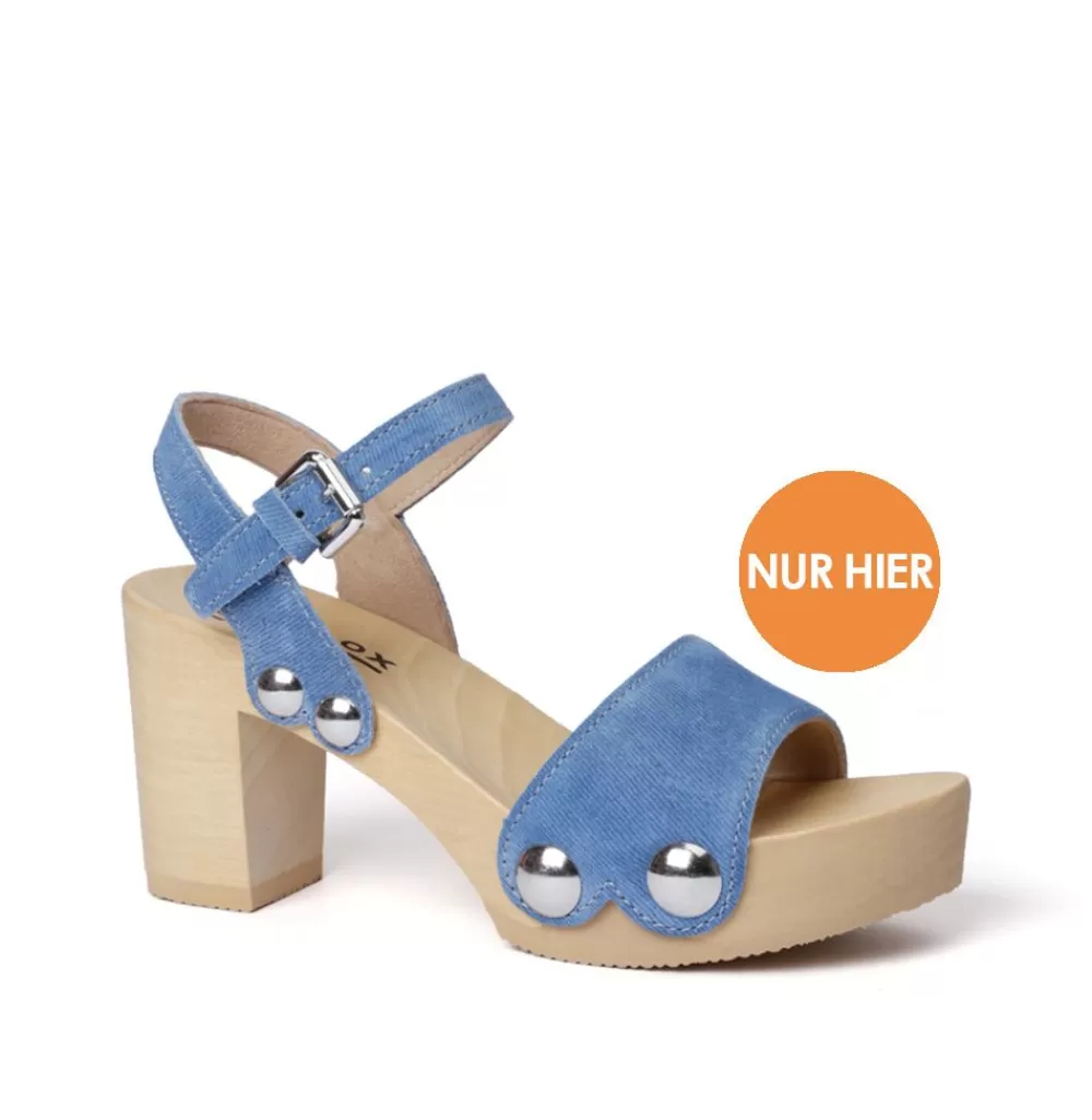 SOFTCLIX Eilyn Jeanslook Blau (Natur)<Frau Sandaletten