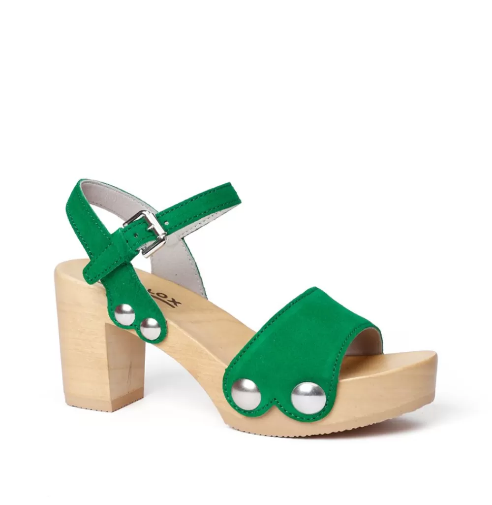 SOFTCLIX Eilyn Kaschmir Fashiongreen (Natur)<Frau Sandaletten