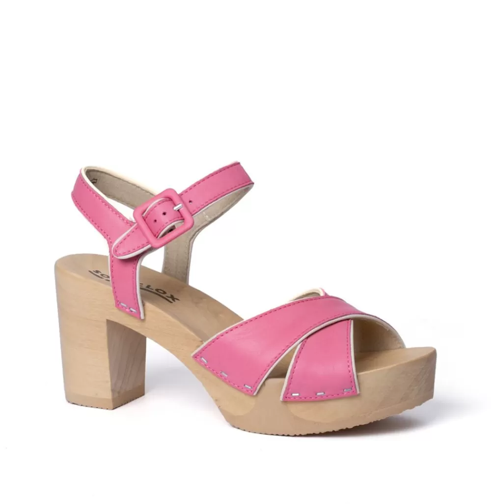 SOFTCLIX Ellis Nappa Bubblegum (Natur)<Frau Sandaletten