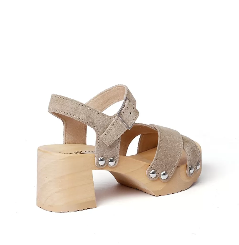 SOFTCLIX Hanka Kaschmir Taupe (Natur)<Frau Sandaletten
