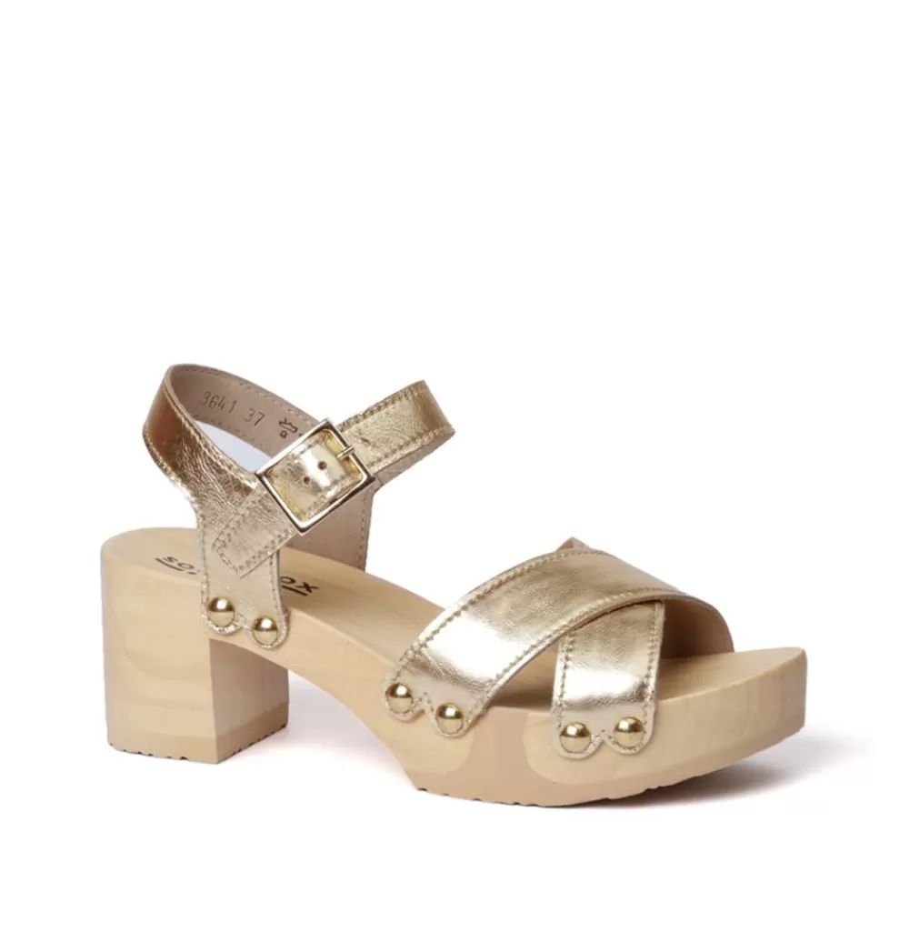 SOFTCLIX Hanka Perlato Gold (Natur)<Frau Sandaletten