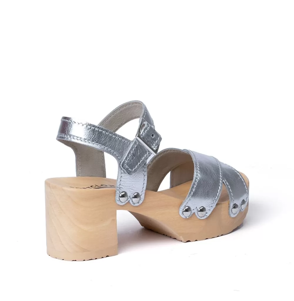 SOFTCLIX Hanka Perlato Silber (Natur)<Frau Sandaletten