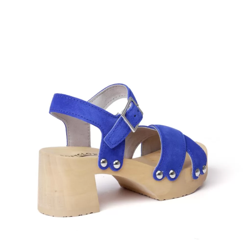 SOFTCLIX Hanne Kaschmir Blue Orchid (Natur)<Frau Sandaletten