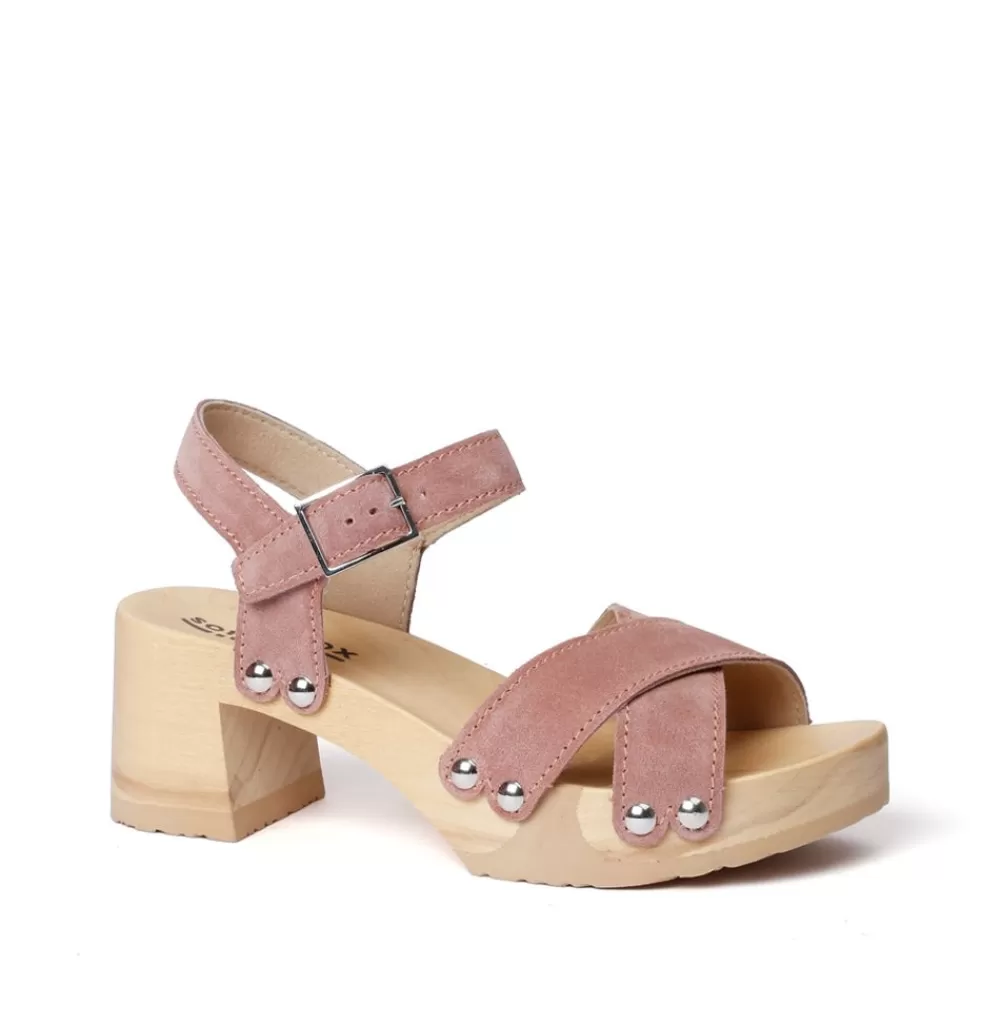 SOFTCLIX Hanne Kaschmir Rose (Natur)<Frau Sandaletten