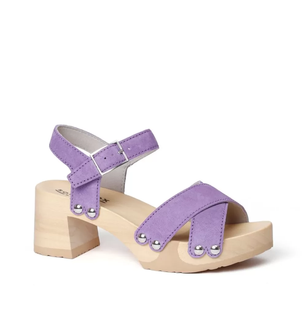 SOFTCLIX Hanne Kaschmir Violett (Natur)<Frau Sandaletten