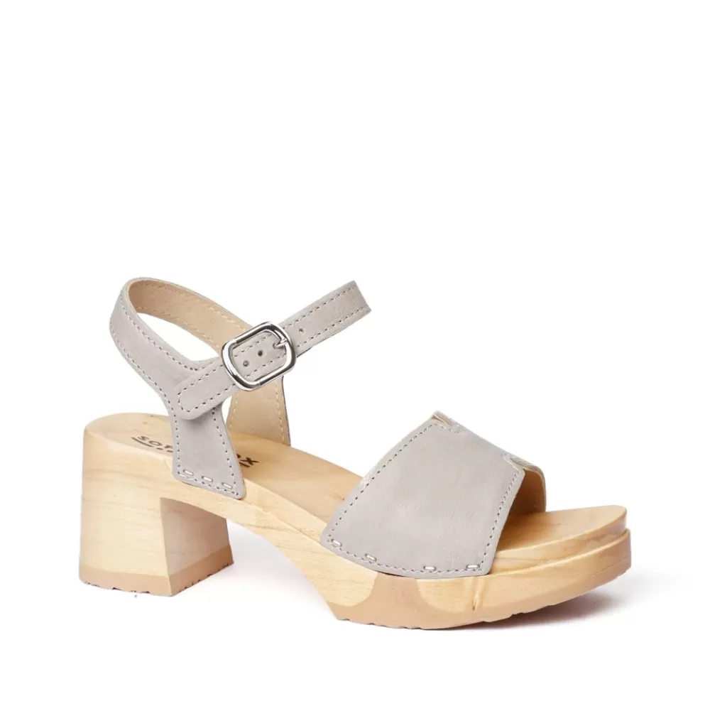 SOFTCLIX Hanny Buttero Olivgrau (Natur)<Frau Sandaletten