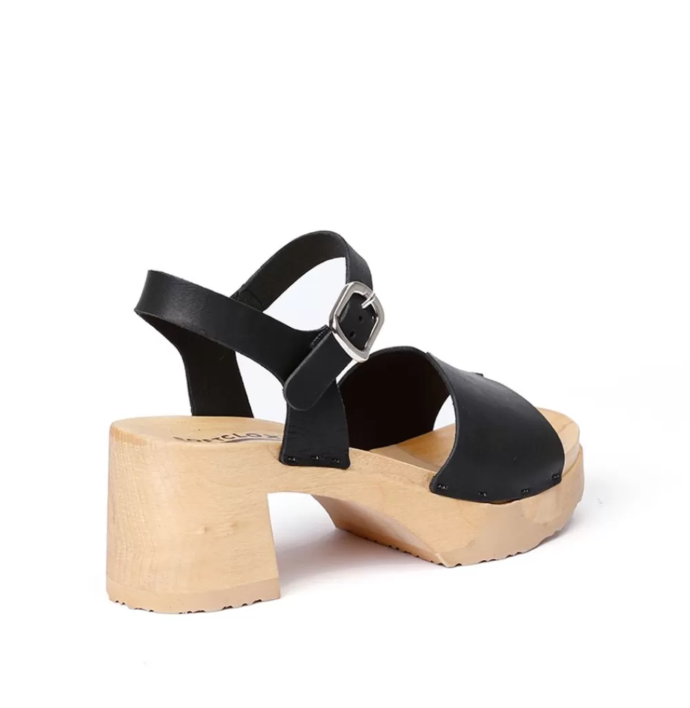 SOFTCLIX Hanny Softnappa Schwarz (Natur)<Frau Sandaletten