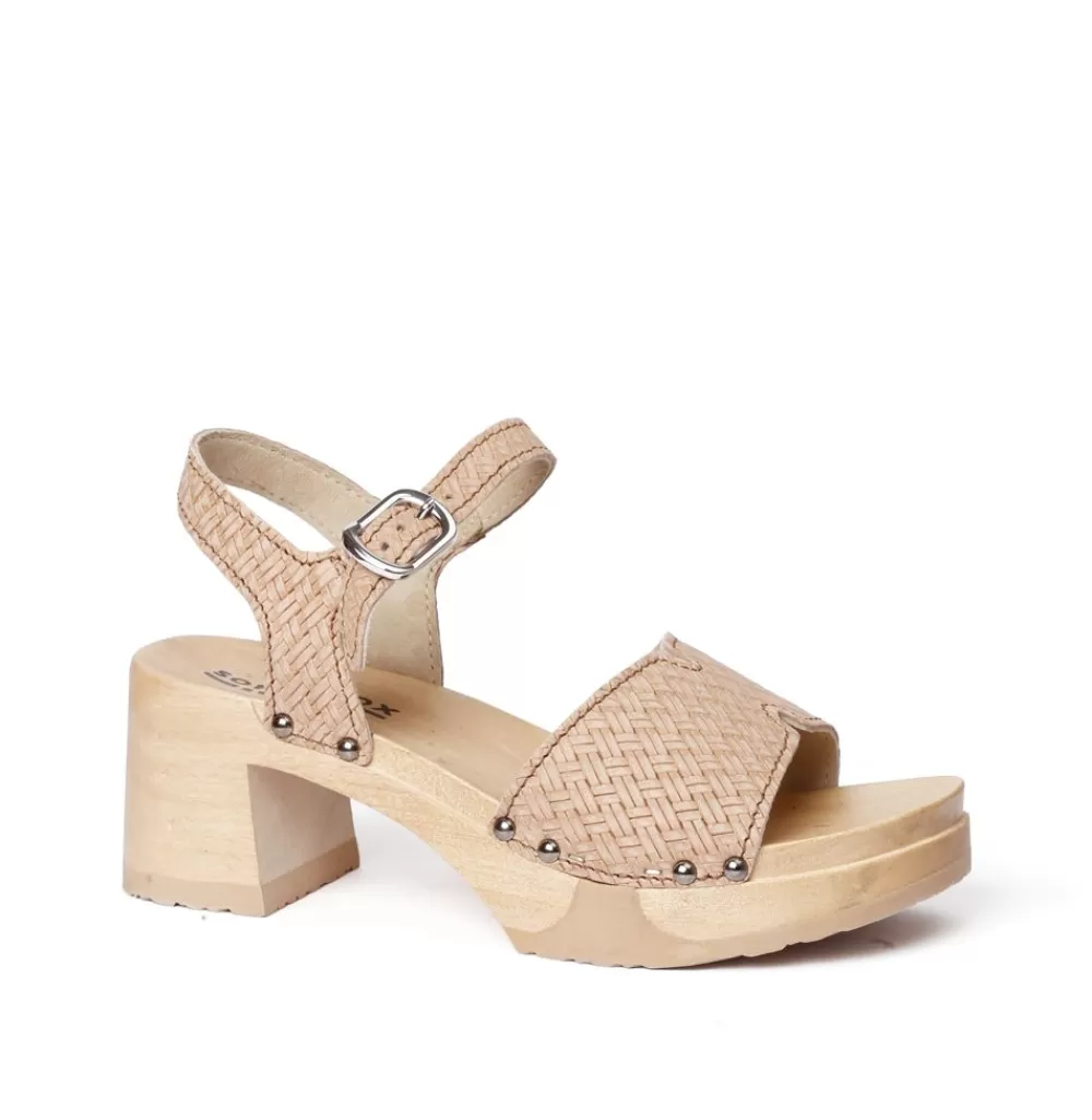 SOFTCLIX Hanny Twist Cappuccino (Natur)<Frau Sandaletten