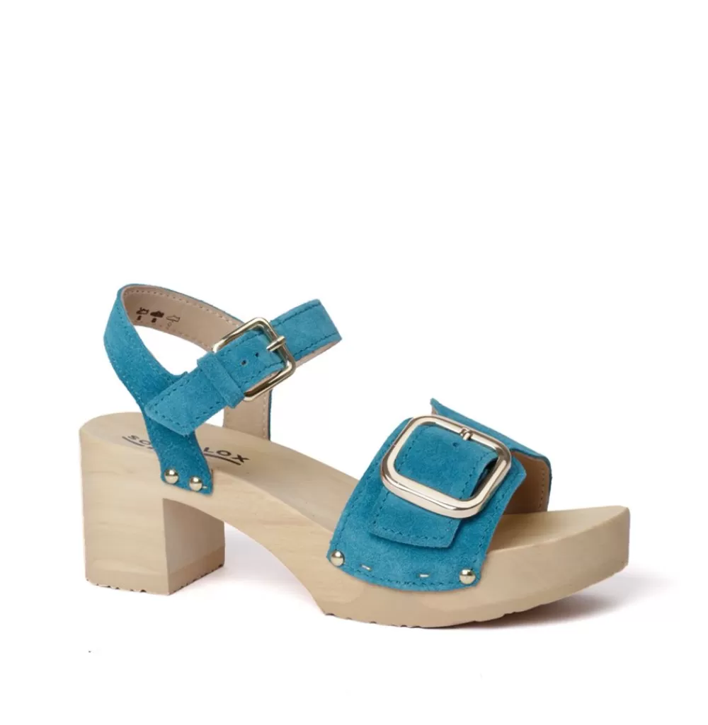 SOFTCLIX Harriet Kaschmir Pacificgreen (Natur)<Frau Sandaletten