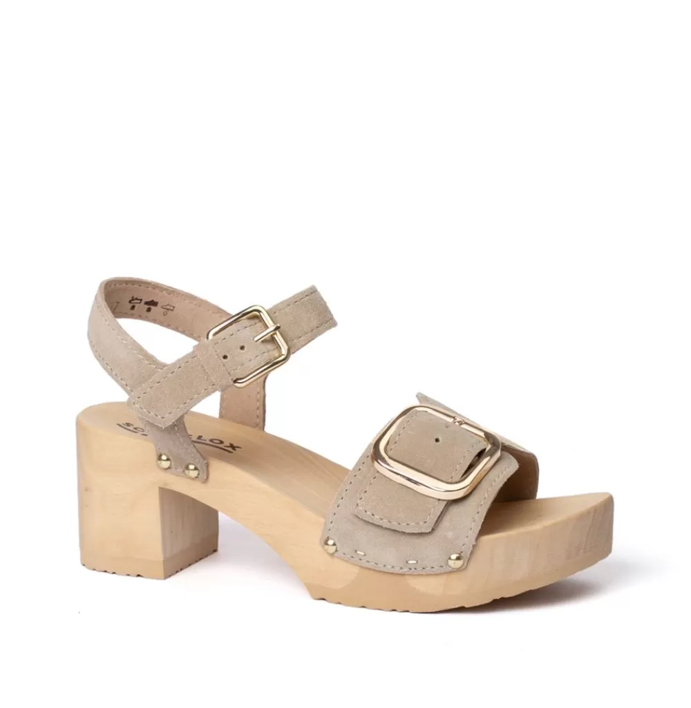 SOFTCLIX Harriet Kaschmir Taupe (Natur)<Frau Sandaletten