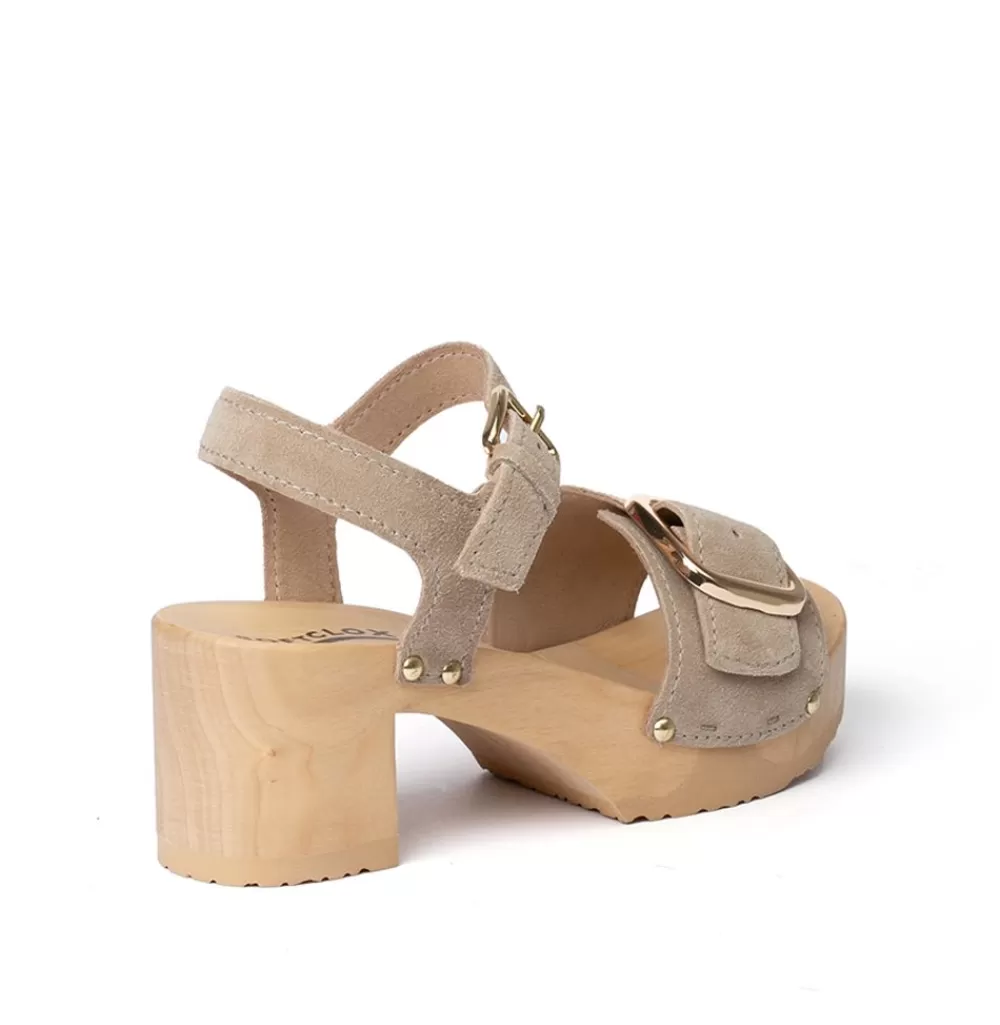 SOFTCLIX Harriet Kaschmir Taupe (Natur)<Frau Sandaletten