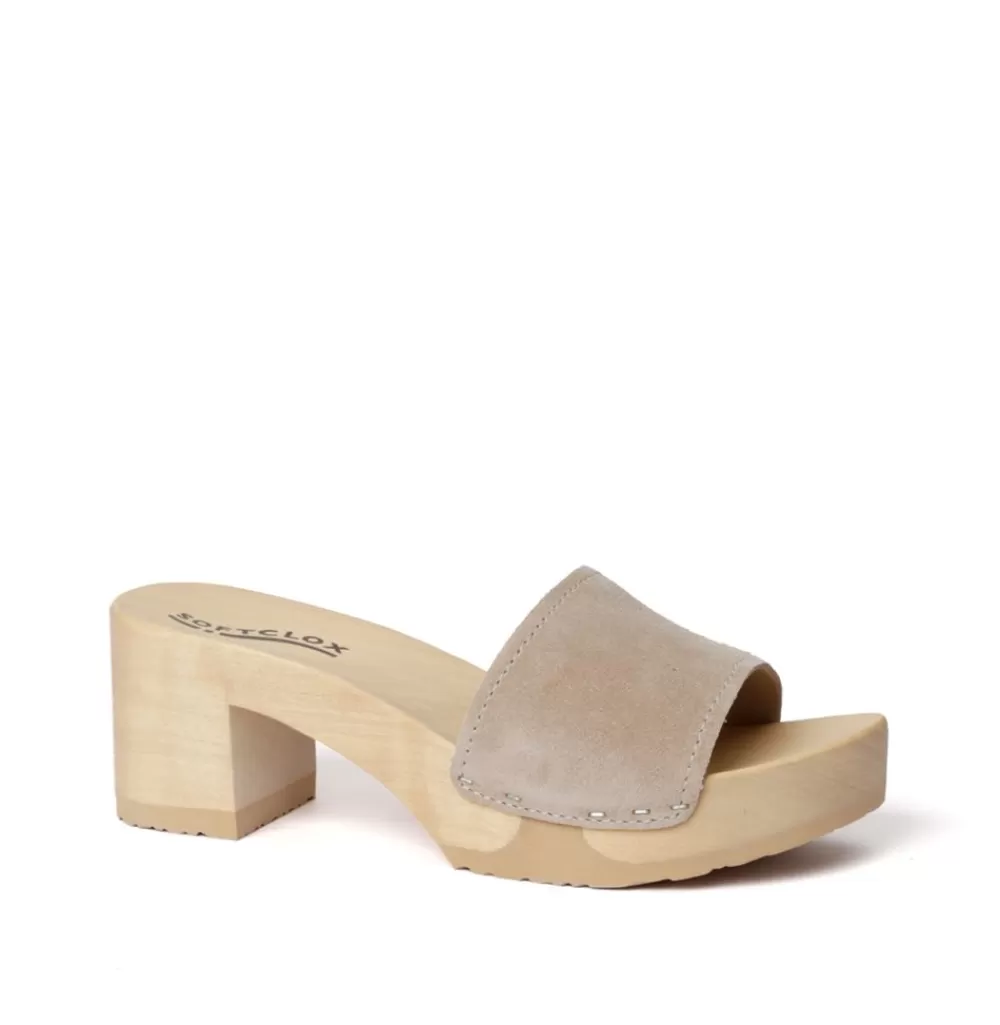 SOFTCLIX Hella Kaschmir Taupe (Natur)<Frau Pantoletten