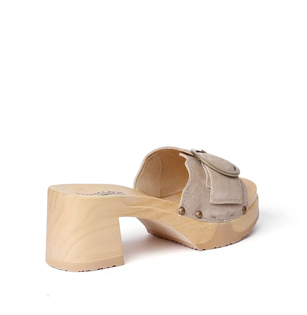 SOFTCLIX Helvetia Kaschmir Taupe (Natur)<Frau Pantoletten