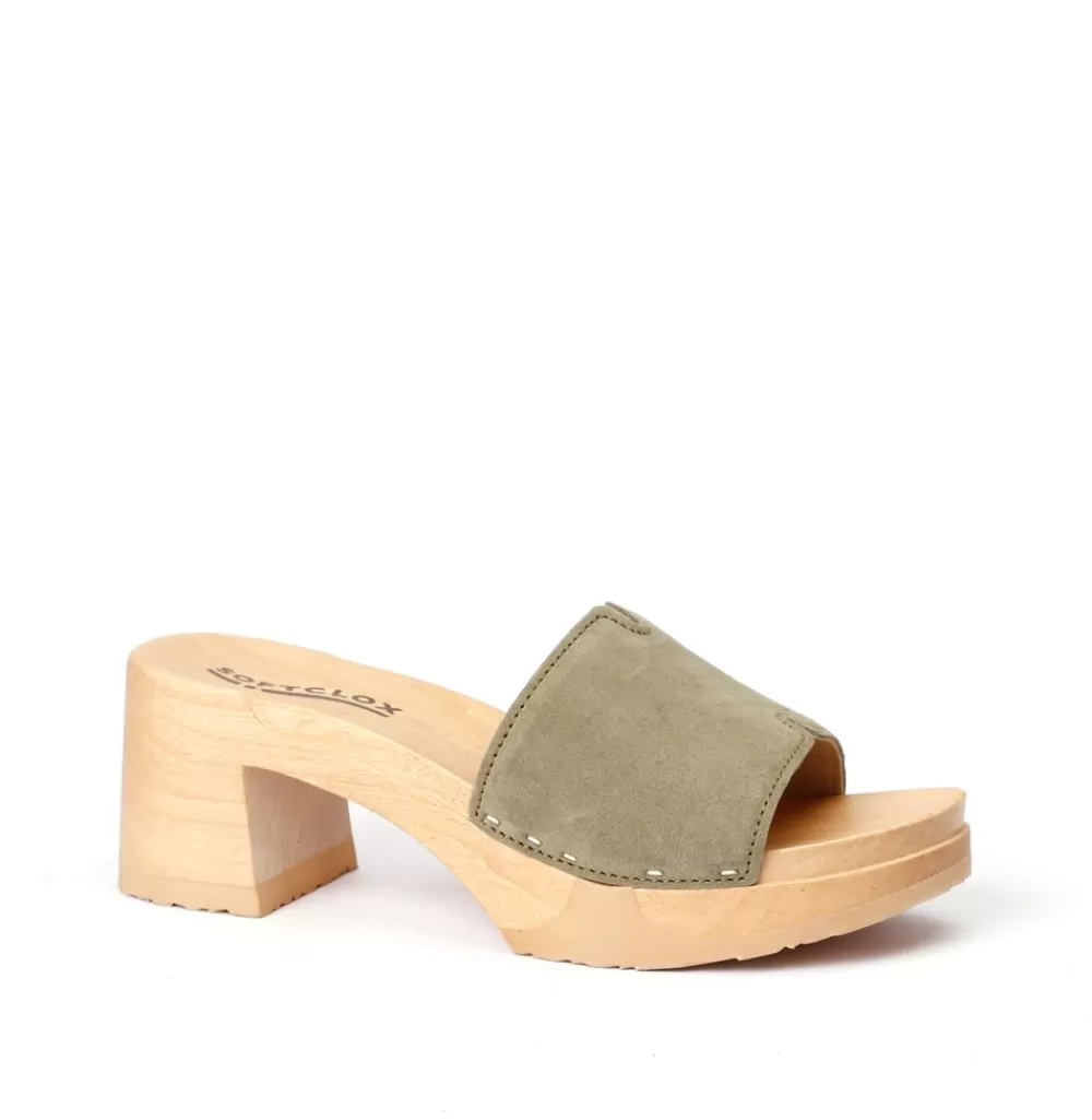 SOFTCLIX Henrietta Kaschmir Khaki (Natur)<Frau Pantoletten