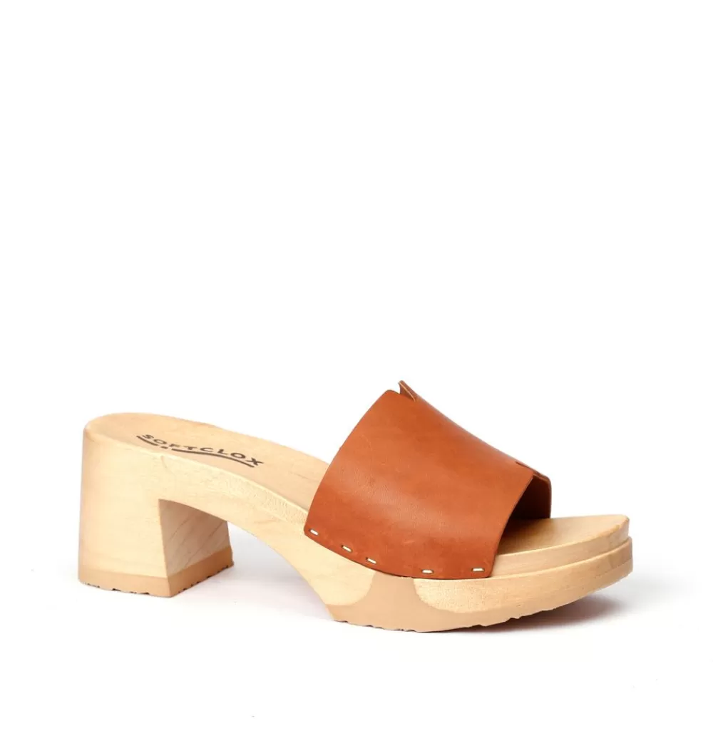 SOFTCLIX Henrietta Softnappa Cognac (Natur)<Frau Pantoletten