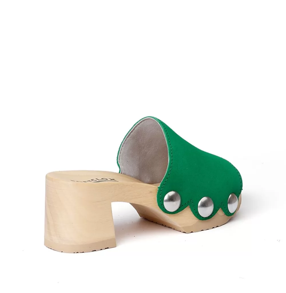 SOFTCLIX Henrike Kaschmir Fashiongreen (Natur)<Frau Pantoletten