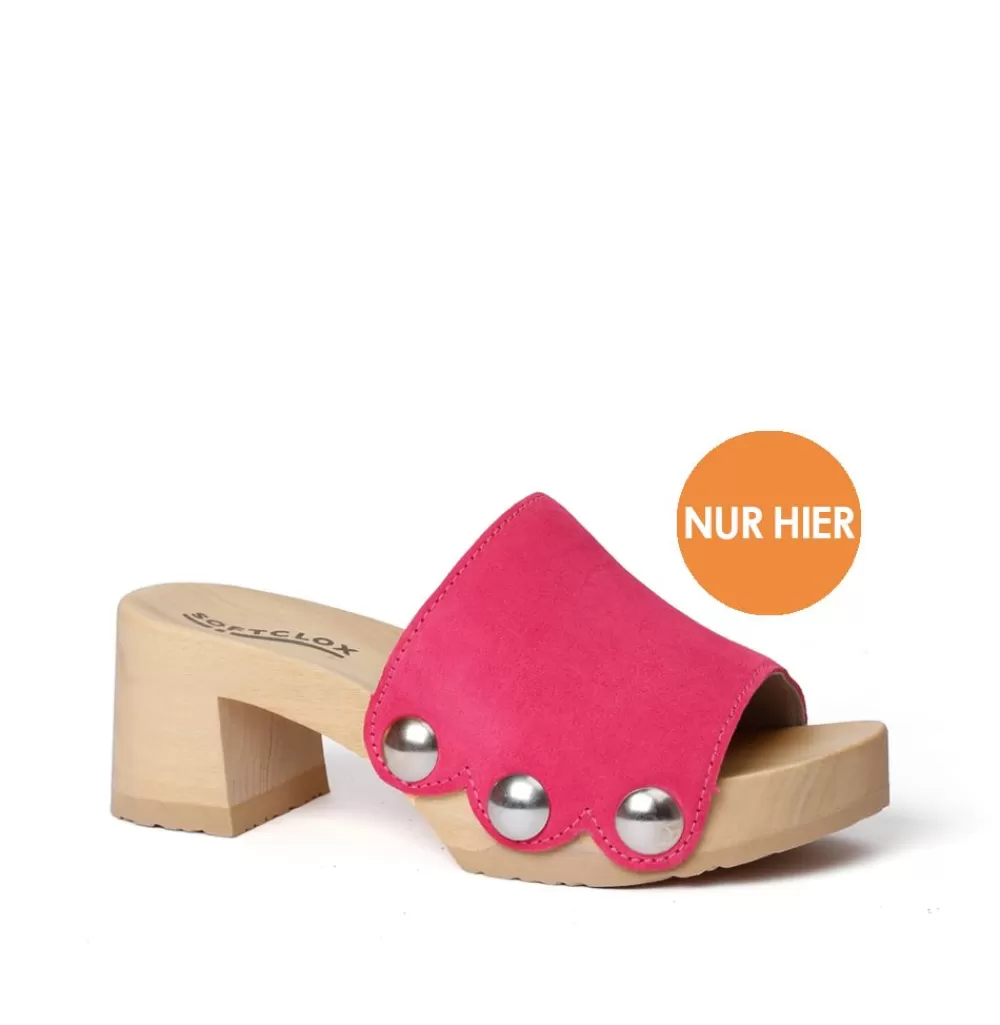 SOFTCLIX Henrike Kaschmir Pink Kiss (Natur)<Frau Pantoletten