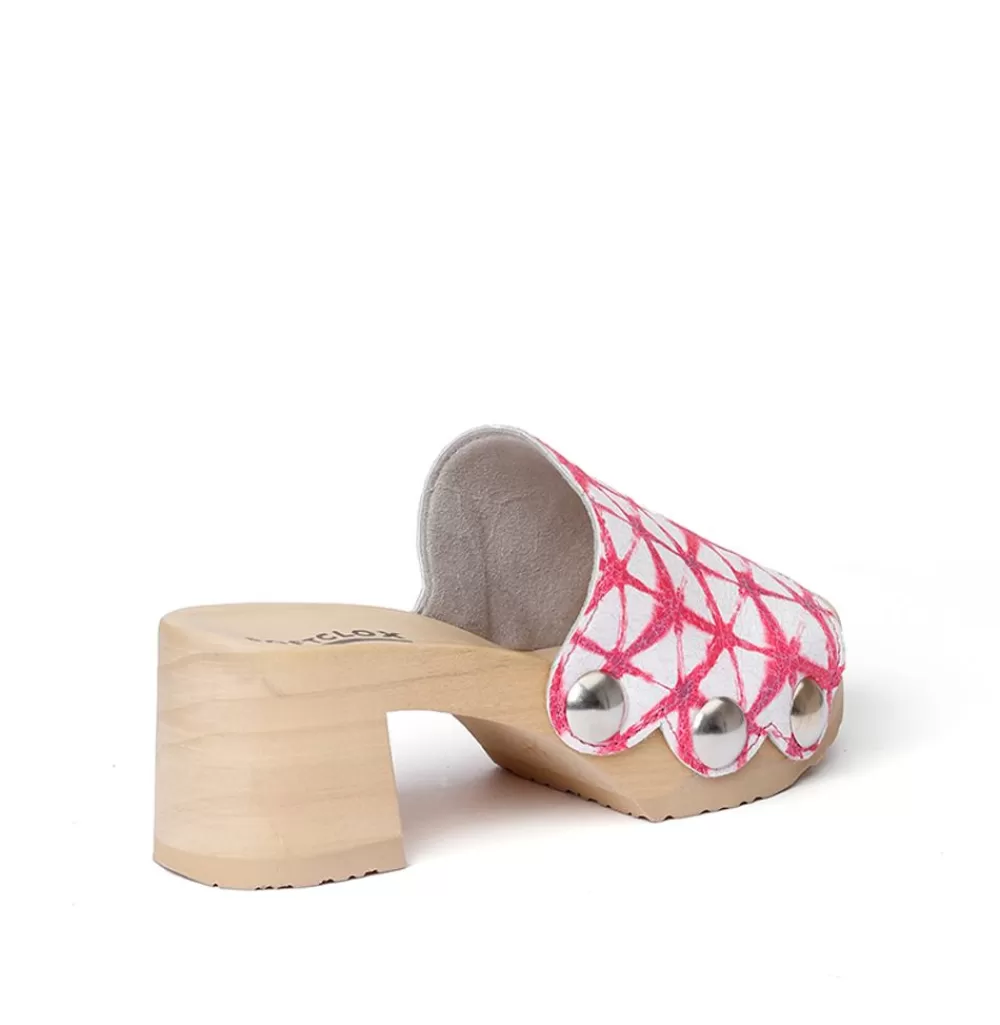 SOFTCLIX Henrike Web Neonpink (Natur)<Frau Pantoletten