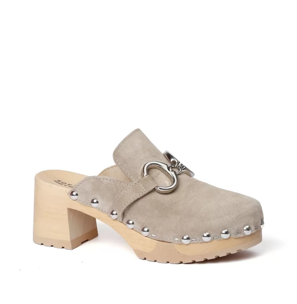 SOFTCLIX Hira Kaschmir Taupe (Natur)<Frau Clogs
