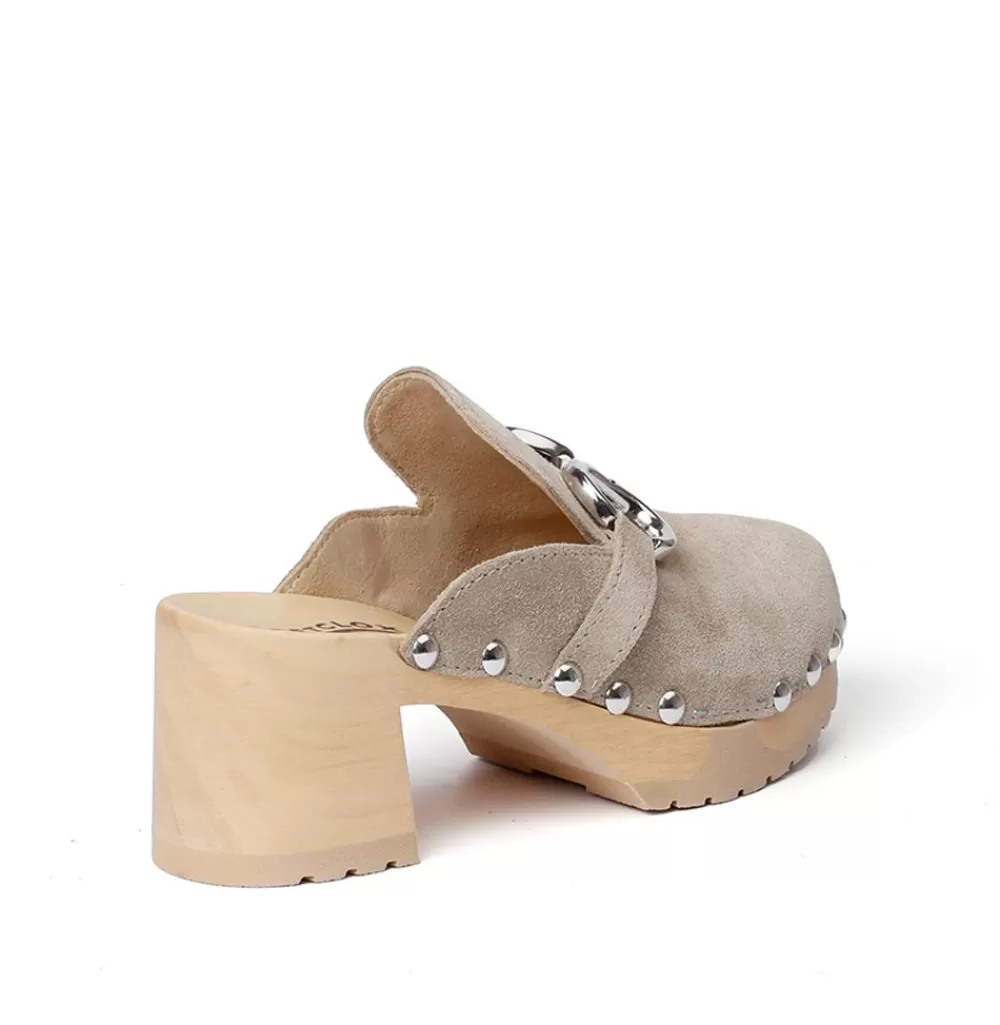 SOFTCLIX Hira Kaschmir Taupe (Natur)<Frau Clogs