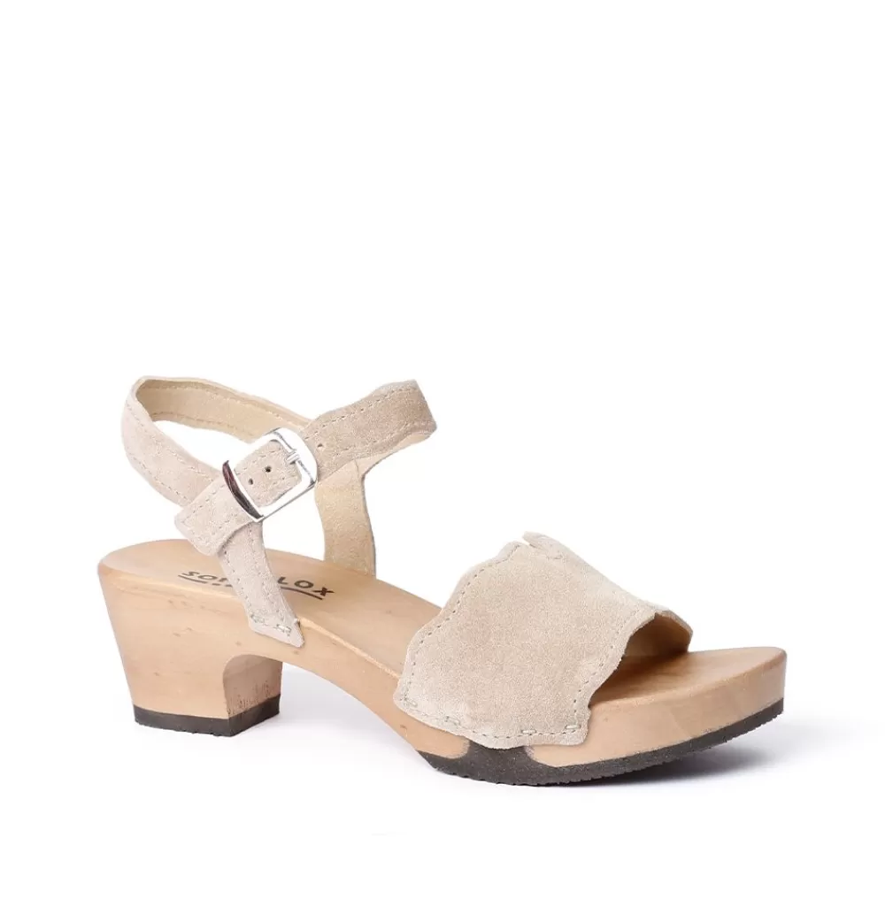 SOFTCLIX Kalima Kaschmir Taupe (Hazelnut)<Frau Sandaletten