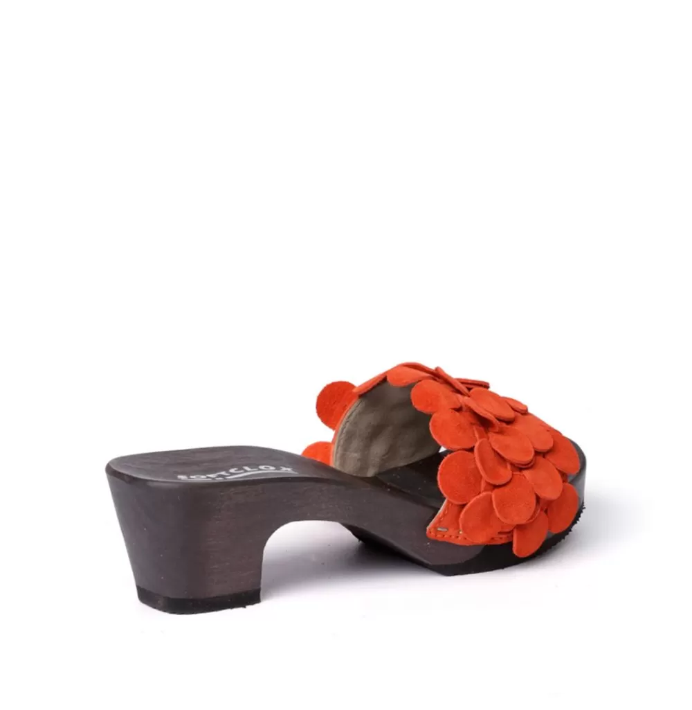 SOFTCLIX Kamilla Kaschmir Happy Orange (Dunkel)<Frau Pantoletten