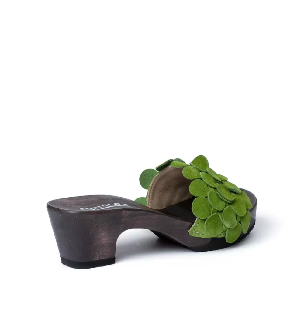 SOFTCLIX Kamilla Kaschmir Kiwi (Dunkel)<Frau Pantoletten