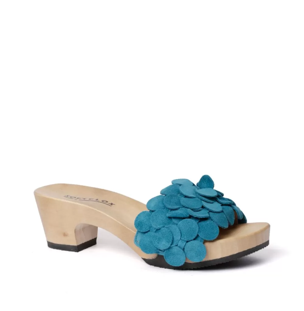 SOFTCLIX Kamilla Kaschmir Pacificgreen (Hazelnut)<Frau Pantoletten