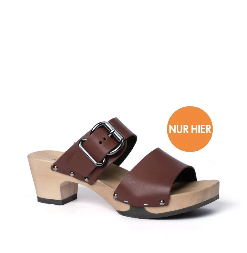 SOFTCLIX Katja Softnappa Moro (Hazelnut)<Frau Sandaletten