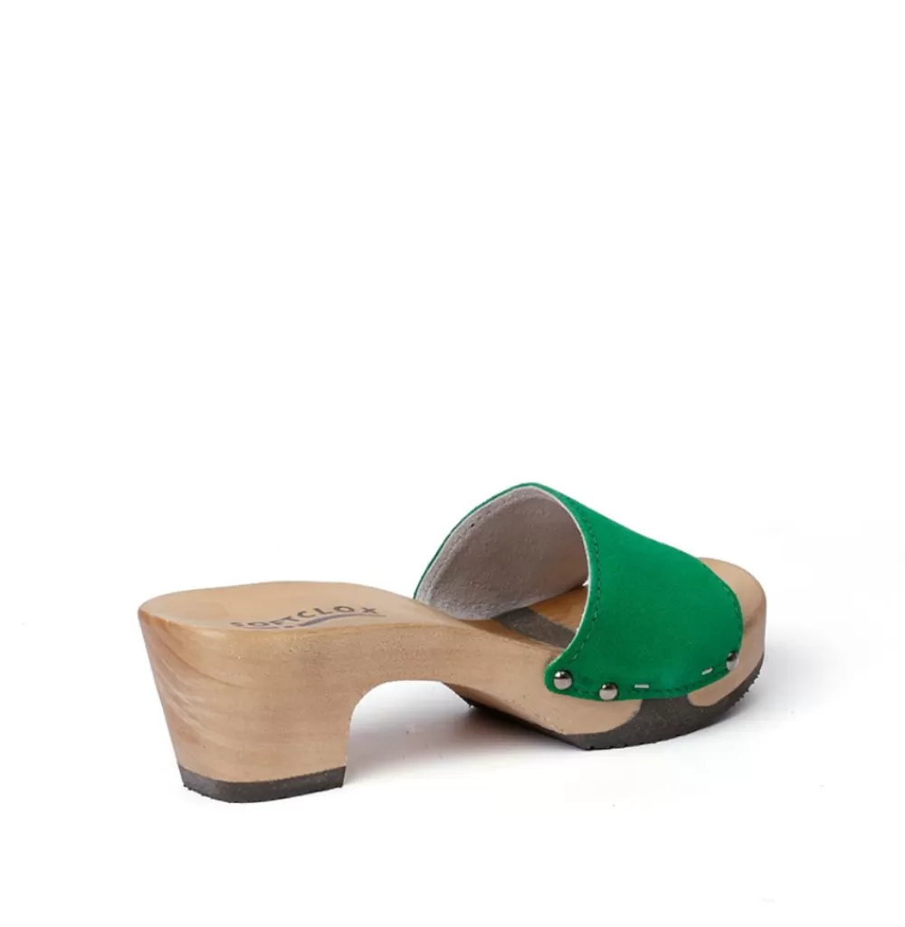 SOFTCLIX Kelly Kaschmir Fashiongreen (Hazelnut)<Frau Pantoletten