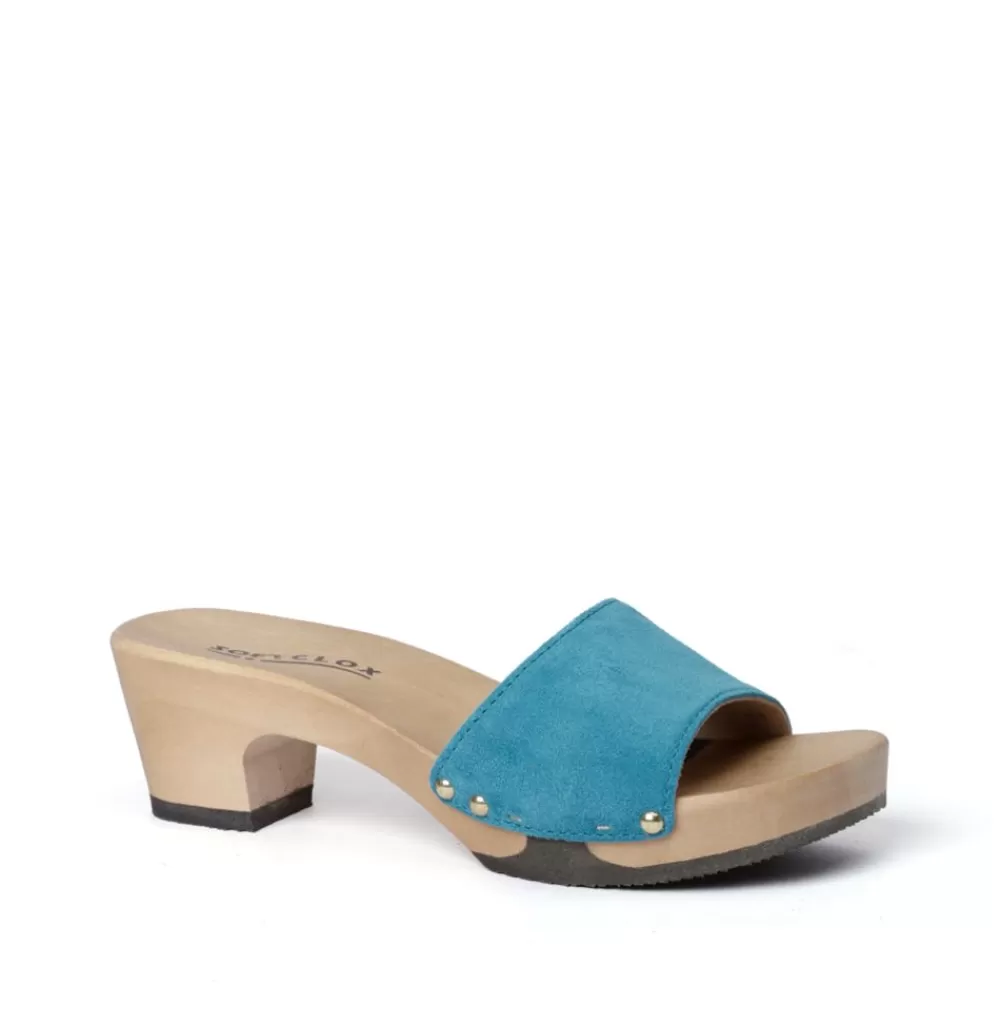 SOFTCLIX Kelly Kaschmir Pacificgreen (Hazelnut)<Frau Pantoletten