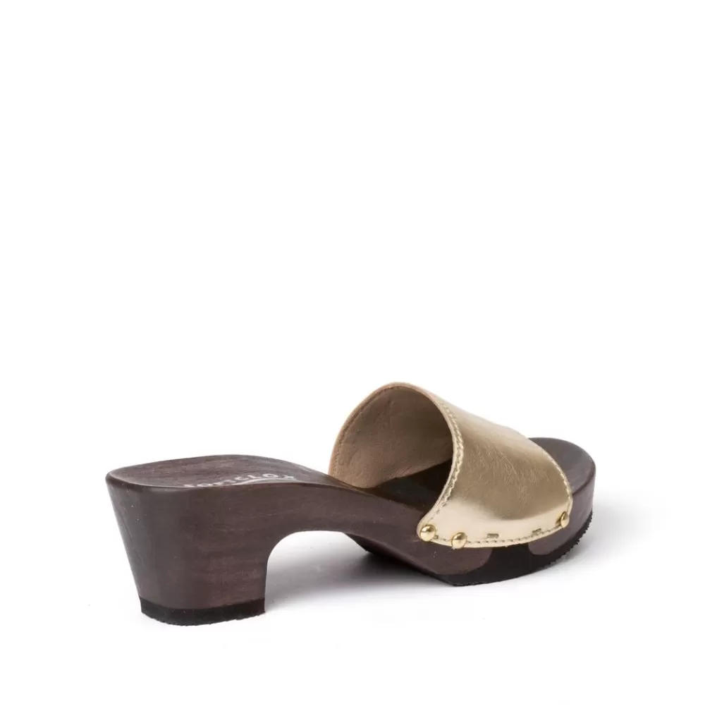 SOFTCLIX Kelly Perlato Gold (Dunkel)<Frau Pantoletten