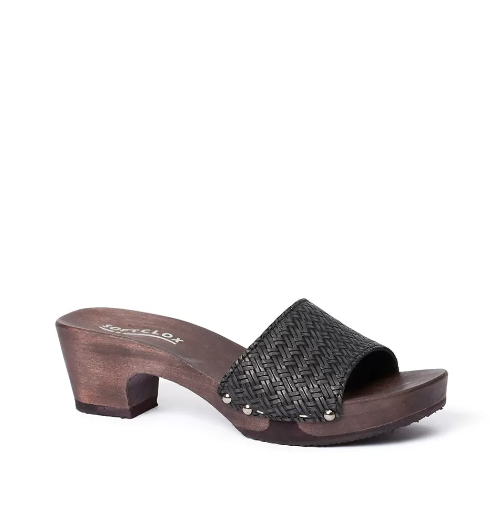 SOFTCLIX Kelly Twist Schwarz (Dunkel)<Frau Pantoletten