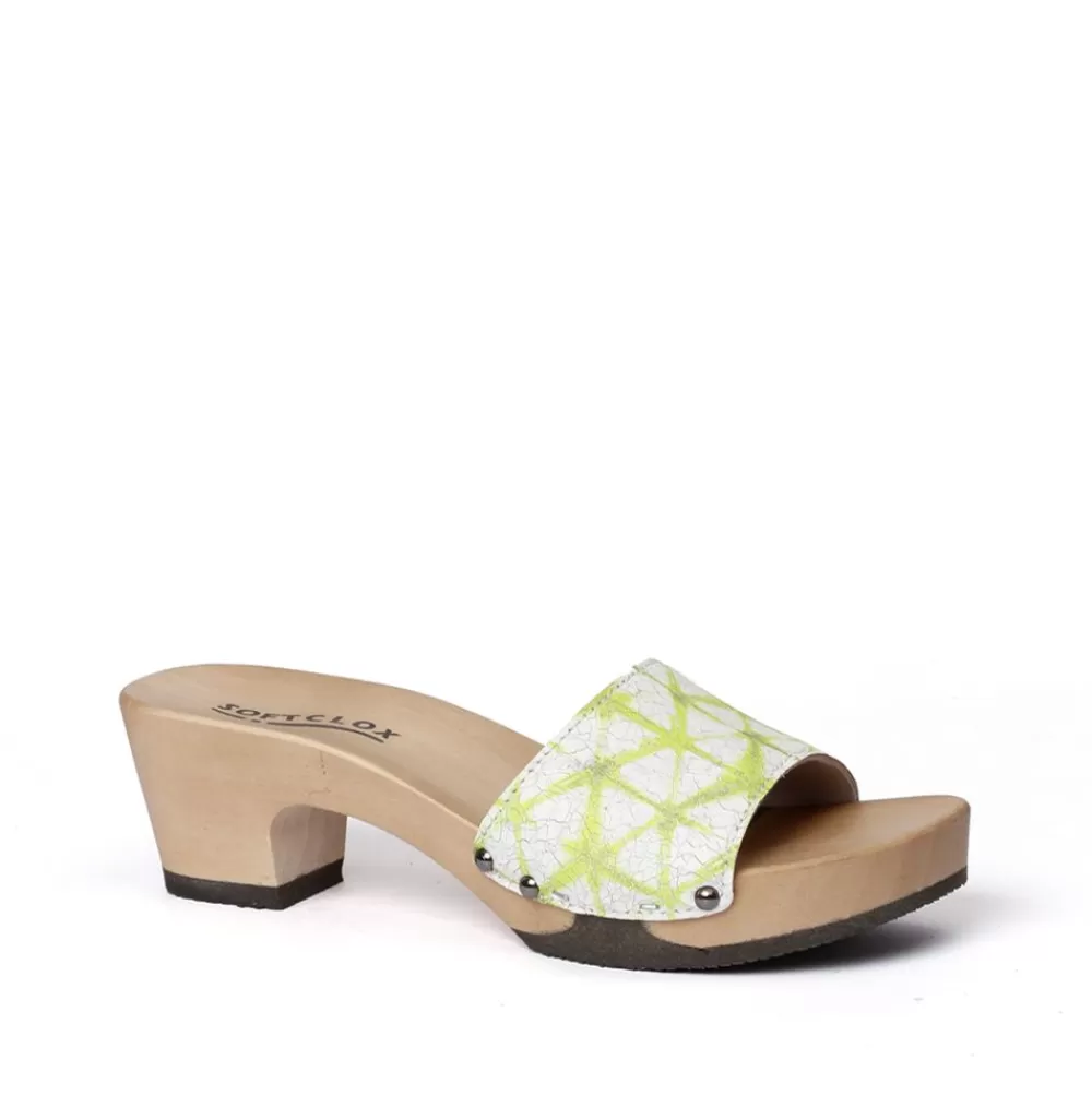 SOFTCLIX Kelly Web Neongrun (Hazelnut)<Frau Pantoletten