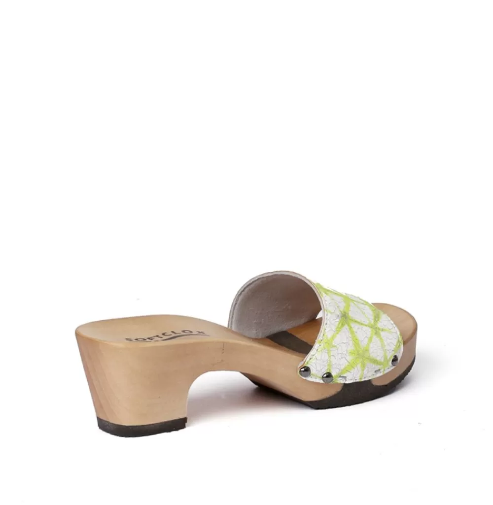 SOFTCLIX Kelly Web Neongrun (Hazelnut)<Frau Pantoletten