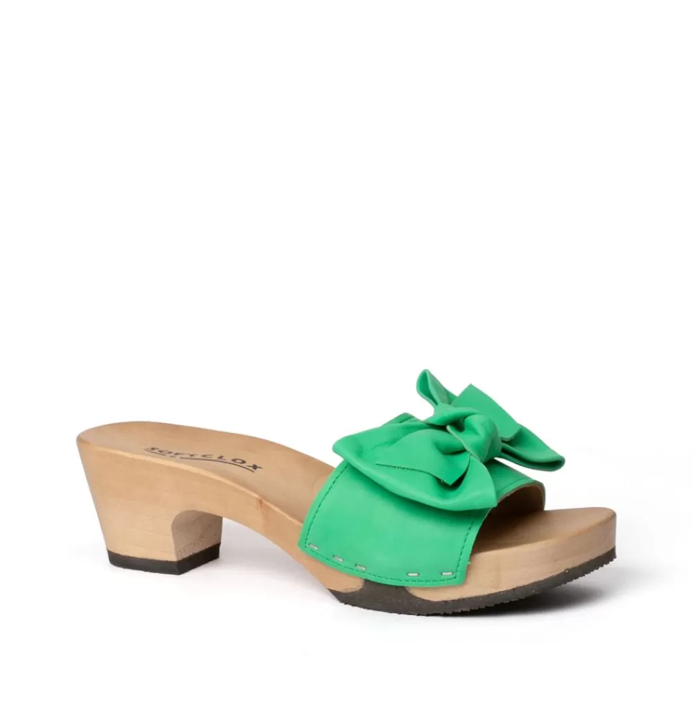SOFTCLIX Klarissa Nappa Jadegrun (Hazelnut)<Frau Pantoletten