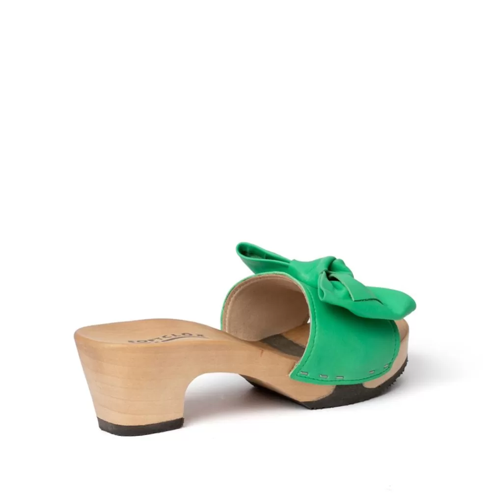 SOFTCLIX Klarissa Nappa Jadegrun (Hazelnut)<Frau Pantoletten