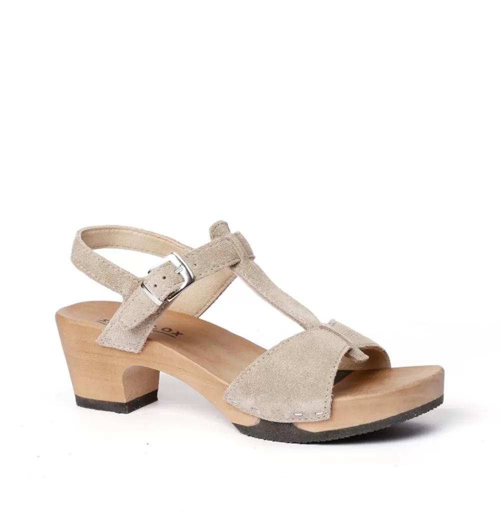 SOFTCLIX Koko Kaschmir Taupe (Hazelnut)<Frau Sandaletten