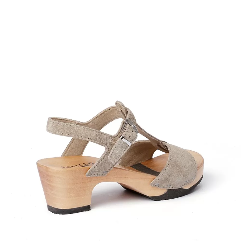 SOFTCLIX Koko Kaschmir Taupe (Hazelnut)<Frau Sandaletten