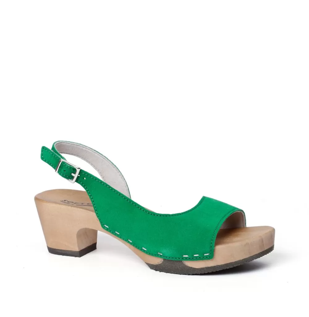 SOFTCLIX Konny Kaschmir Fashiongreen (Hazelnut)<Frau Sandaletten