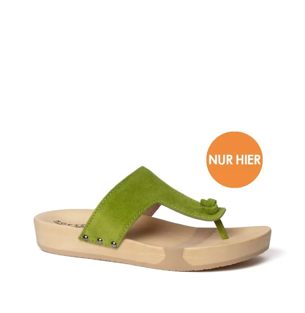 SOFTCLIX Lola Kaschmir Kiwi (Natur)<Frau Pantoletten