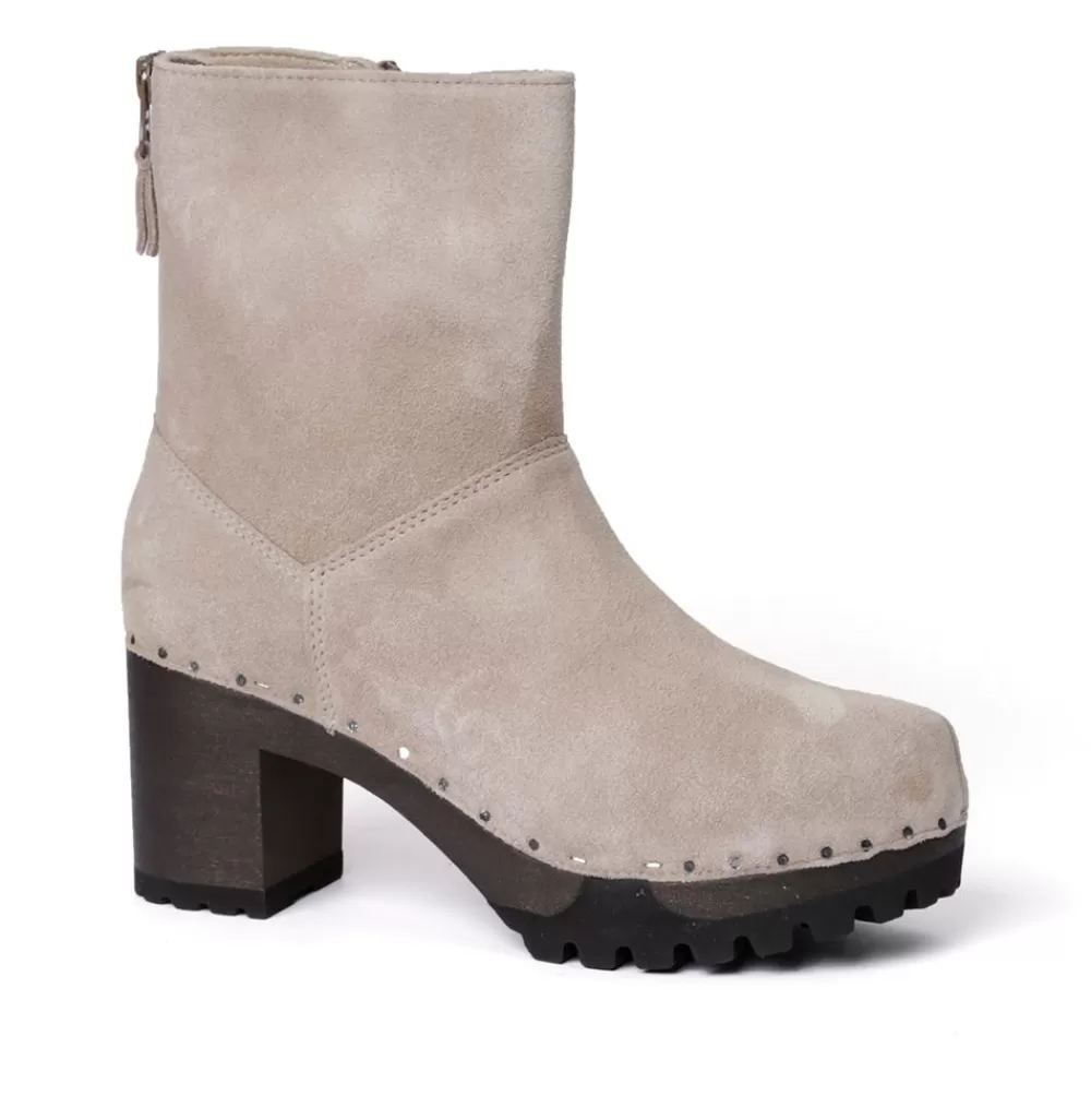 SOFTCLIX Olympia Kaschmir Taupe (Dunkel)<Frau Stiefeletten
