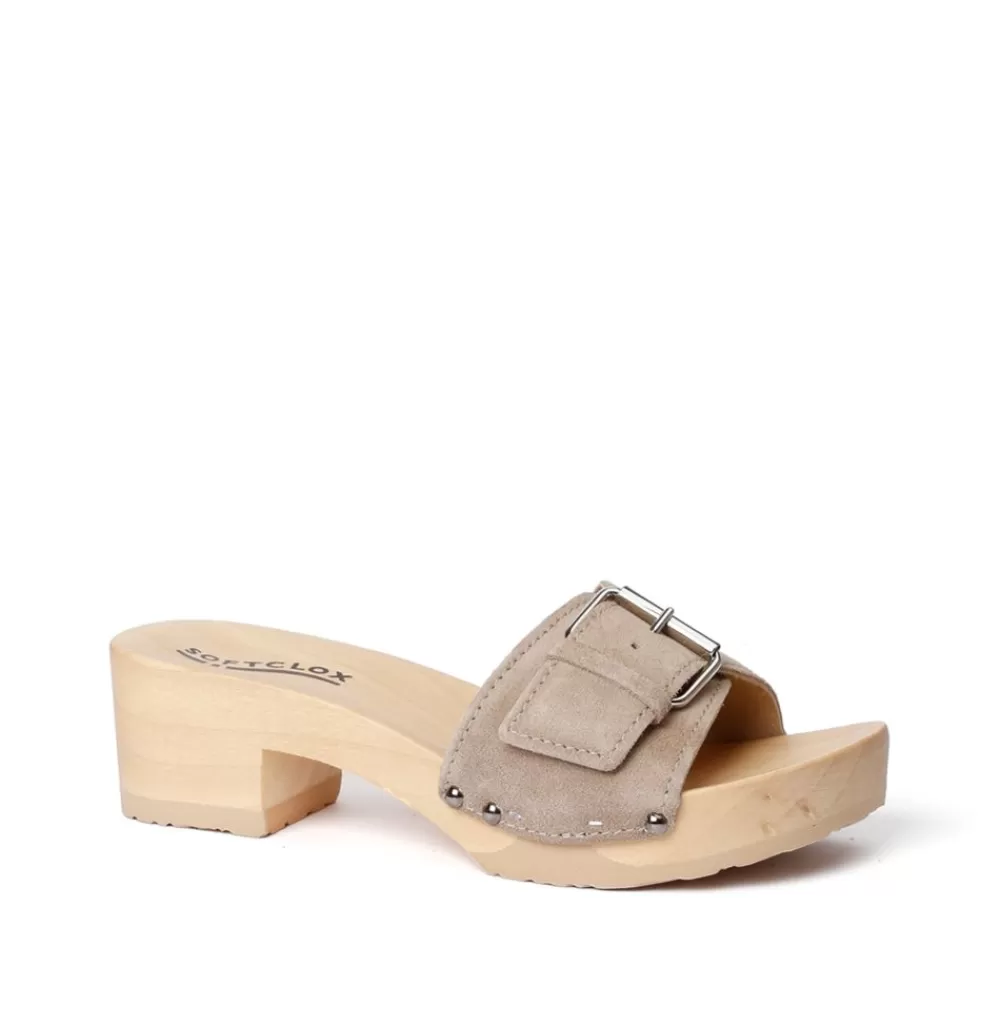 SOFTCLIX Pali Kaschmir Taupe (Natur)<Frau Pantoletten