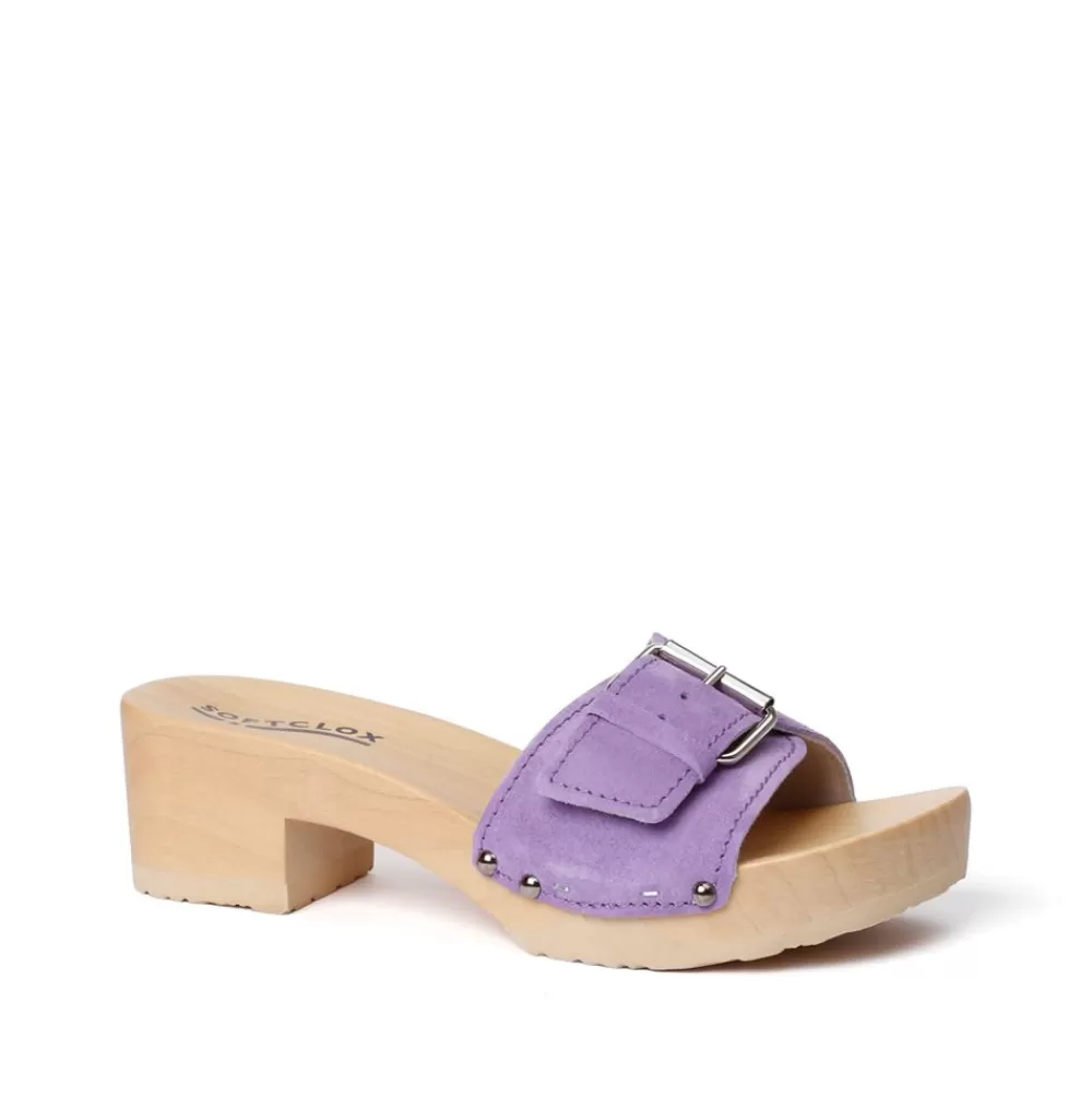 SOFTCLIX Pali Kaschmir Violett (Natur)<Frau Pantoletten