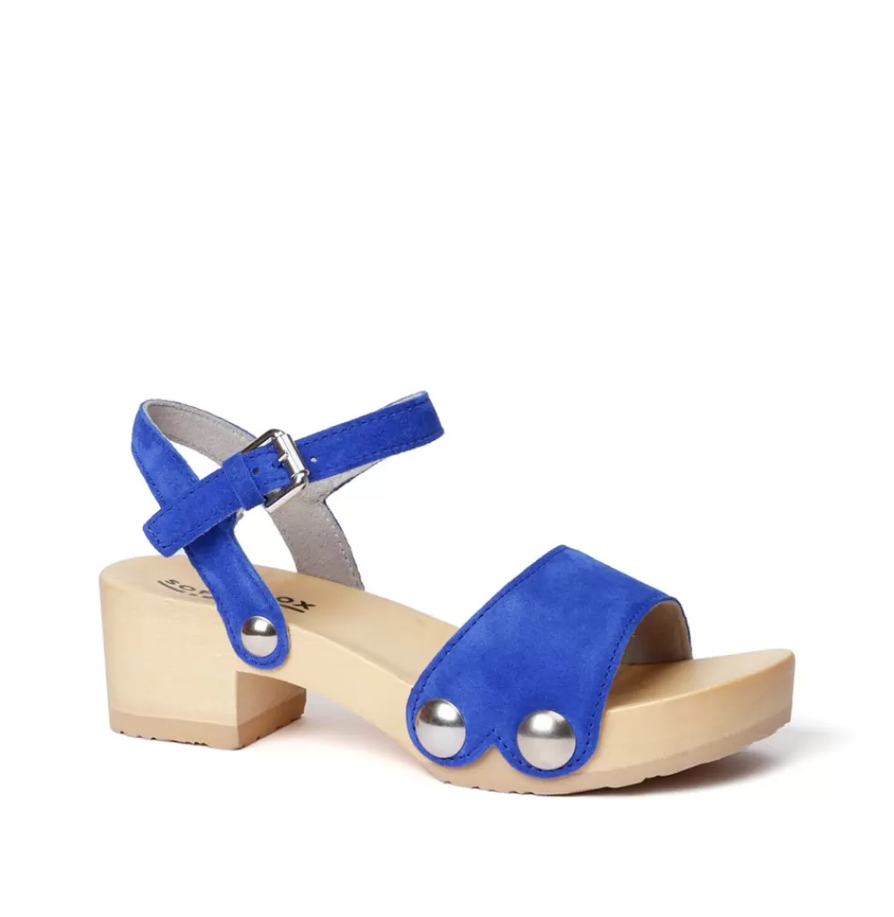 SOFTCLIX Penny Kaschmir Blue Orchid (Natur)<Frau Sandaletten