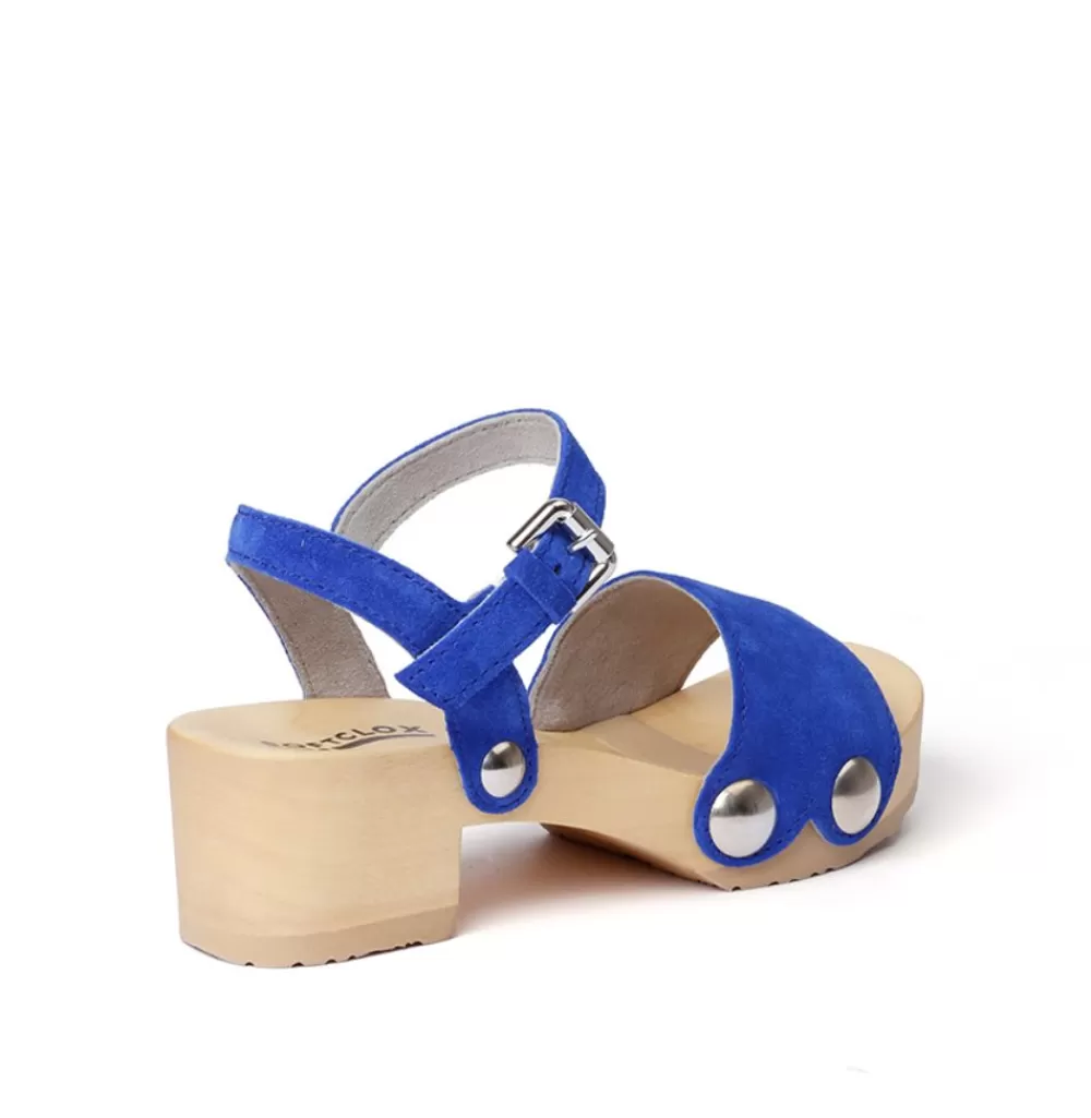 SOFTCLIX Penny Kaschmir Blue Orchid (Natur)<Frau Sandaletten