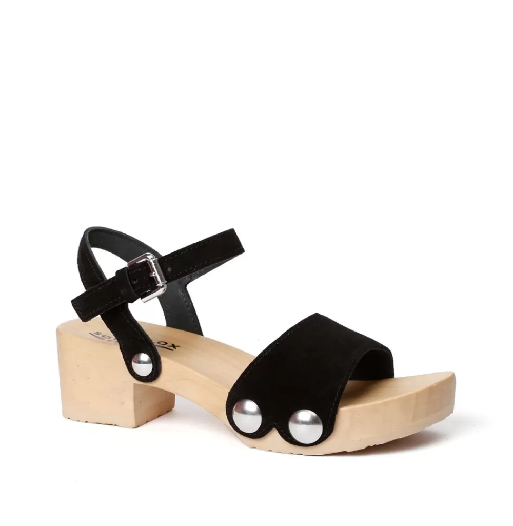SOFTCLIX Penny Kaschmir Schwarz (Natur)<Frau Sandaletten