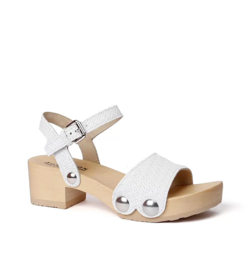 SOFTCLIX Penny Twist Bianco (Natur)<Frau Sandaletten
