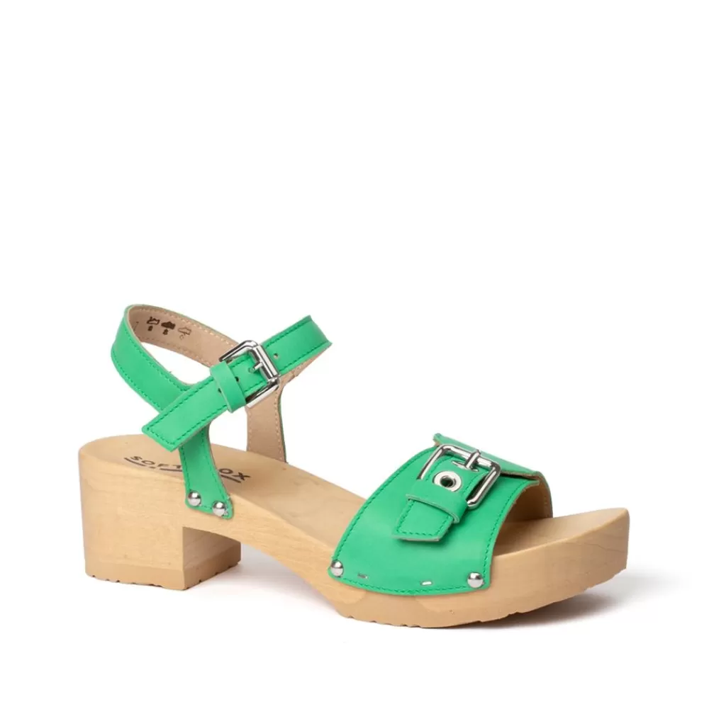 SOFTCLIX Pepita Nappa Jadegrun (Natur)<Frau Sandaletten